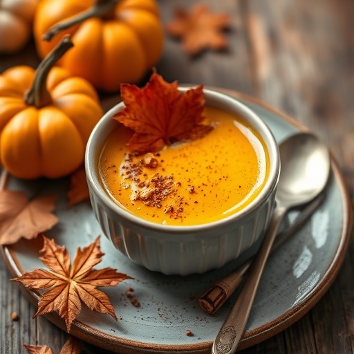 Autumn Spice Pumpkin Custard